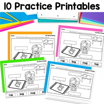 CVC Labeling Practice Pages | Phonics