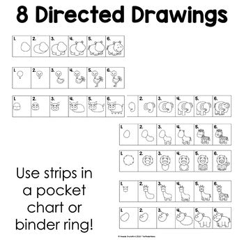 Savanna Animals Directed Drawings | Zoo