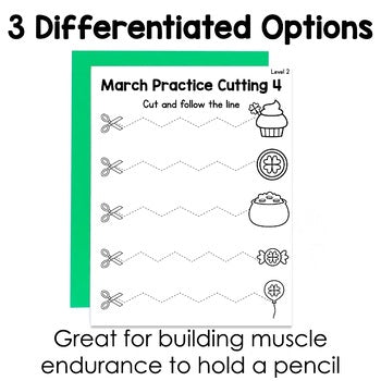 March Cutting Pages | Fine Motor Tubs | Morning Work