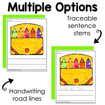 Crayon Tear Art Craft | Back to School