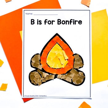 Bonfire Tear Art Craft | Fall