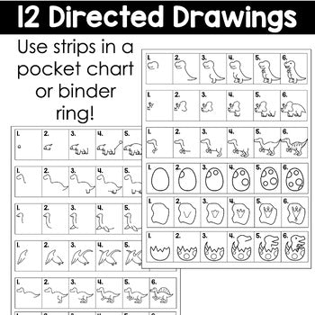 Dinosaur Directed Drawings