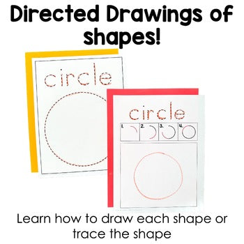 Student Centered Shape Posters | Directed Drawings