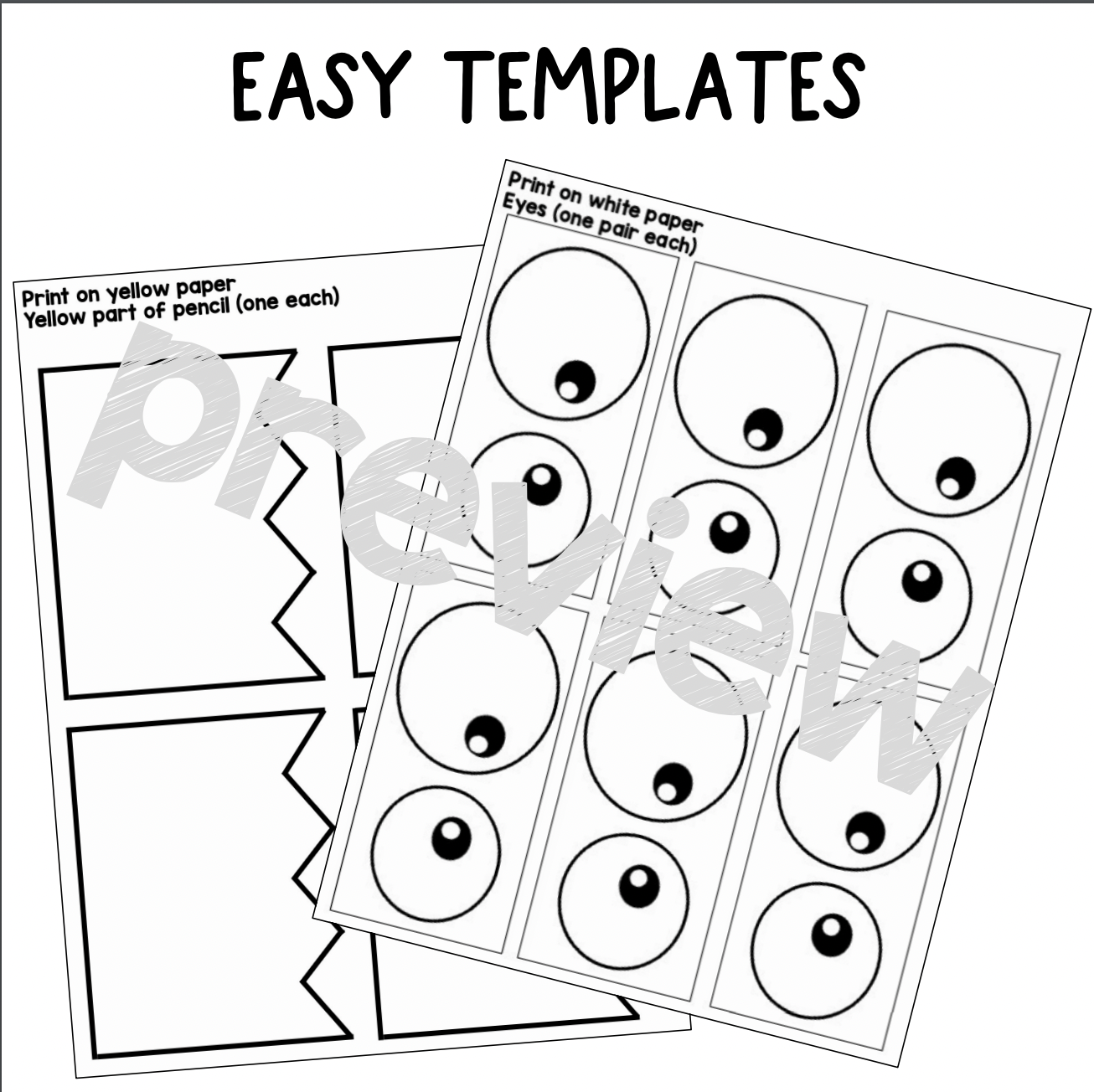 Back to School Bulletin Board and Craft | Pencil Craft