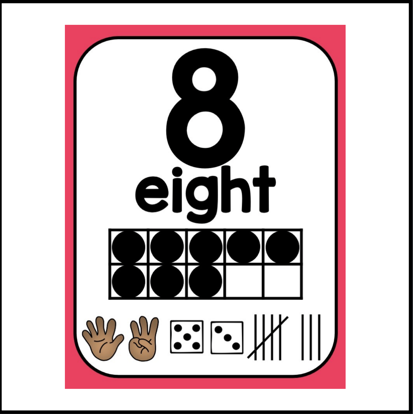 Bright Rainbow Number Posters 0-20 | Colorful Classroom Decor