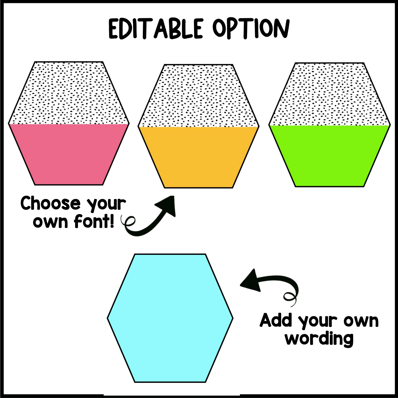 Bright Rainbow Table Group Signs | Editable | Dalmatian | Bulletin Board Display