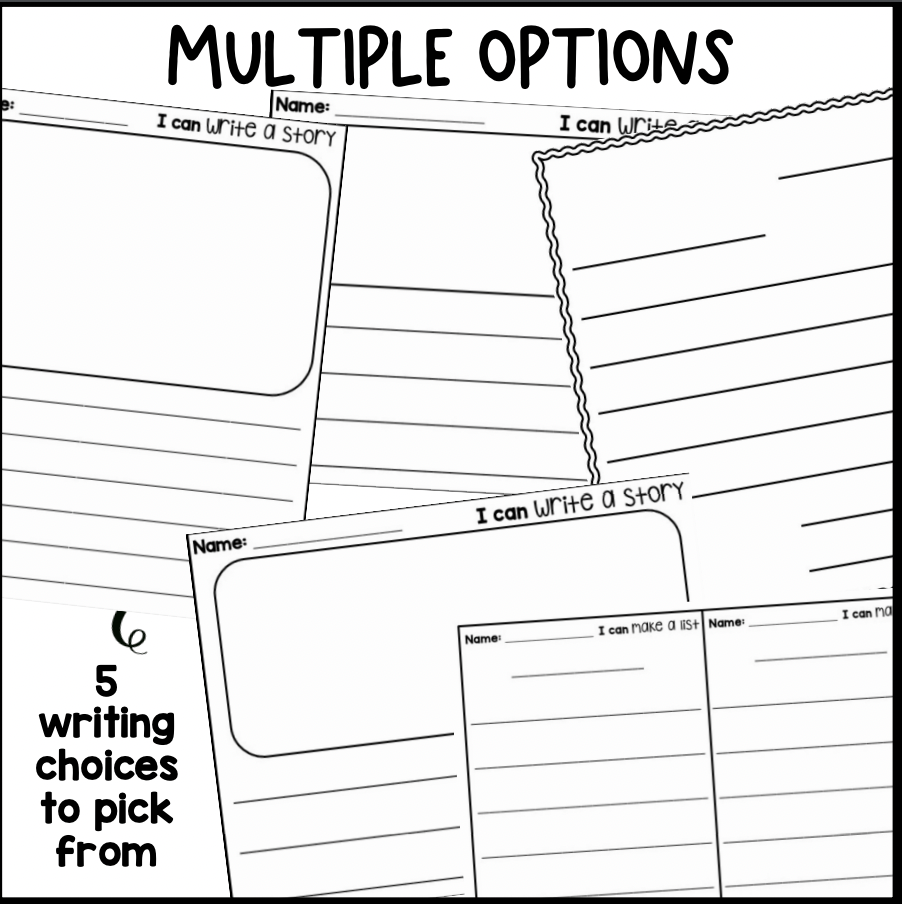 Community Helper Writing Center | Nonfiction Real Pictures | Editable