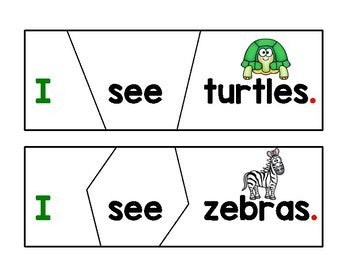 Sentence Scramble Puzzles | Kindergarten | Centers