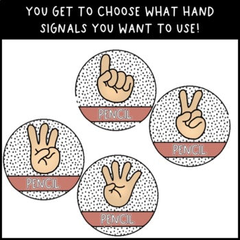 Modern BOHO Multicultural Hand Signals for Classroom Management