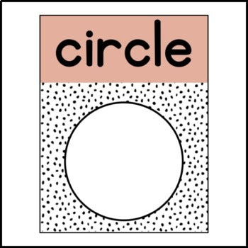 Modern Boho Dalmatian 2D Shape Posters | Neutral Classroom Decor