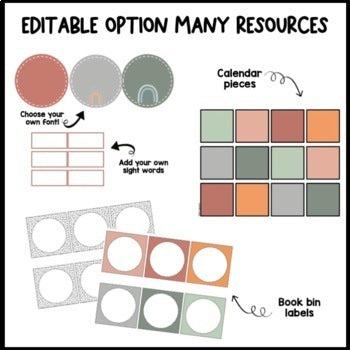 Modern BOHO Decor Classroom Decor | Dalmatian | Neutral Decor | Editable