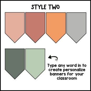 Modern Boho Bunting Banner | Editable | Dalmatian