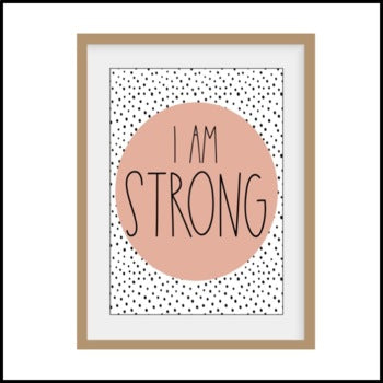 Modern Boho Affirmation Posters | Editable | Neutral Decor | Dalmatian Print