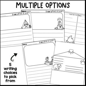 Summer Writing Center | Nonfiction Pictures | Real Pictures | Editable