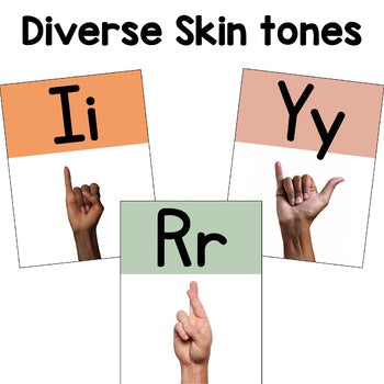 Modern Boho ASL Alphabet Poster | Real Pictures | Nonfiction | Editable