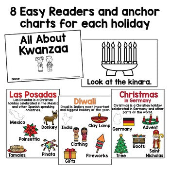 Holidays Around the World PowerPoint | Anchor Charts | Emergent Readers