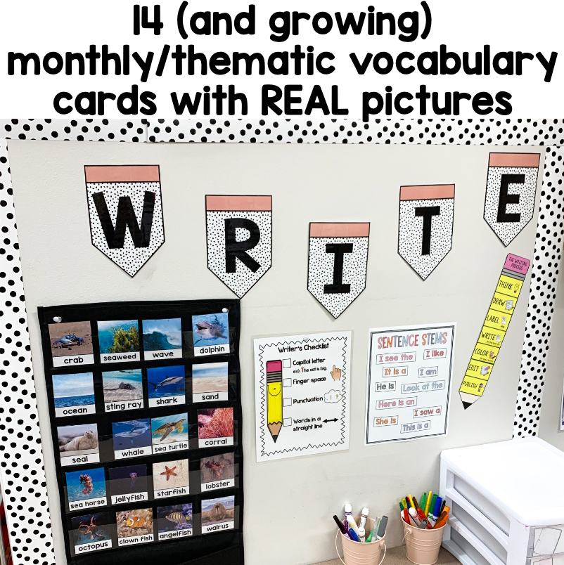 Writing Center GROWING Bundle | Nonfiction Real Pictures | Primary