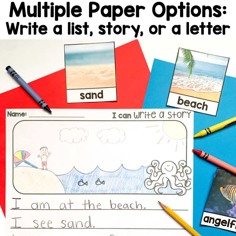 Writing Center GROWING Bundle | Nonfiction Real Pictures | Primary
