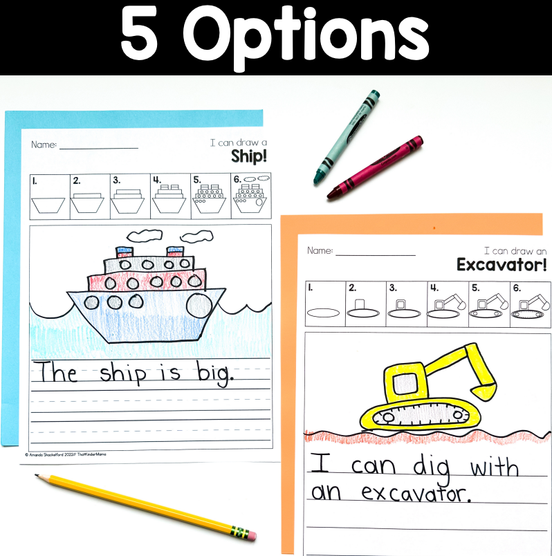 Directed Drawings with Shapes | Transportation