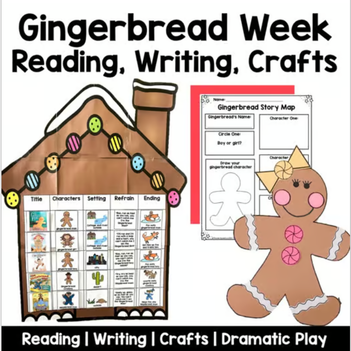 Gingerbread Week Unit | Kindergarten Reading and Writing