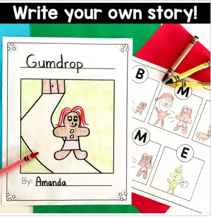 Gingerbread Week Unit | Kindergarten Reading and Writing