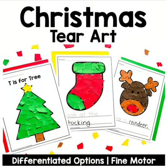 Christmas Tear Art Craft
