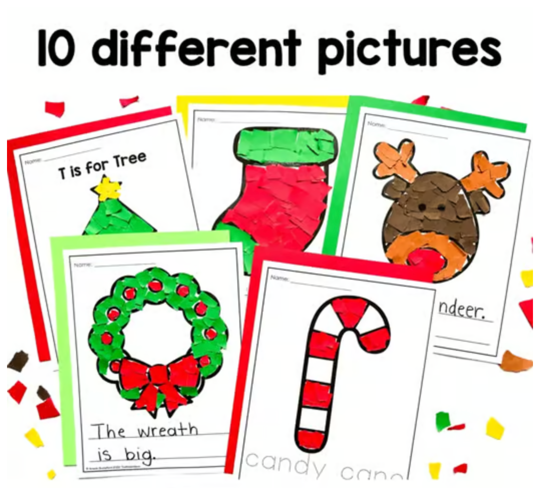 Christmas Tear Art Craft