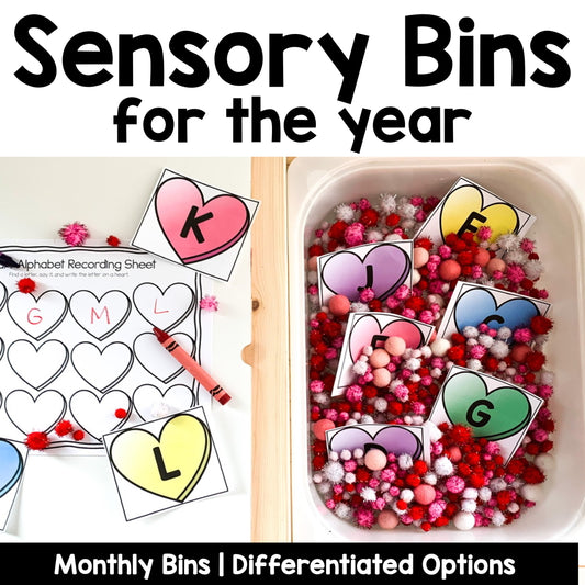 Monthly Sensory Bin Bundle