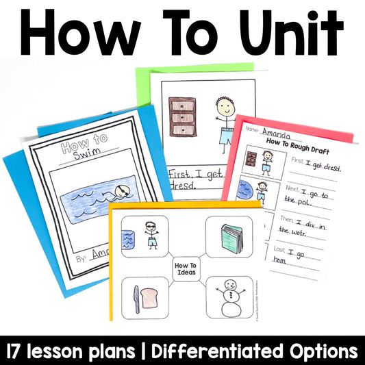 How to Unit for Kindergarten Writing