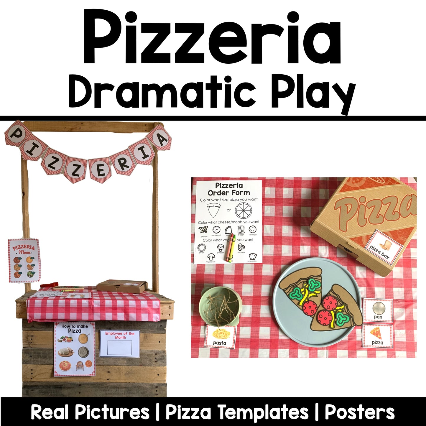 Pizzeria Dramatic Play | Pizza Shop