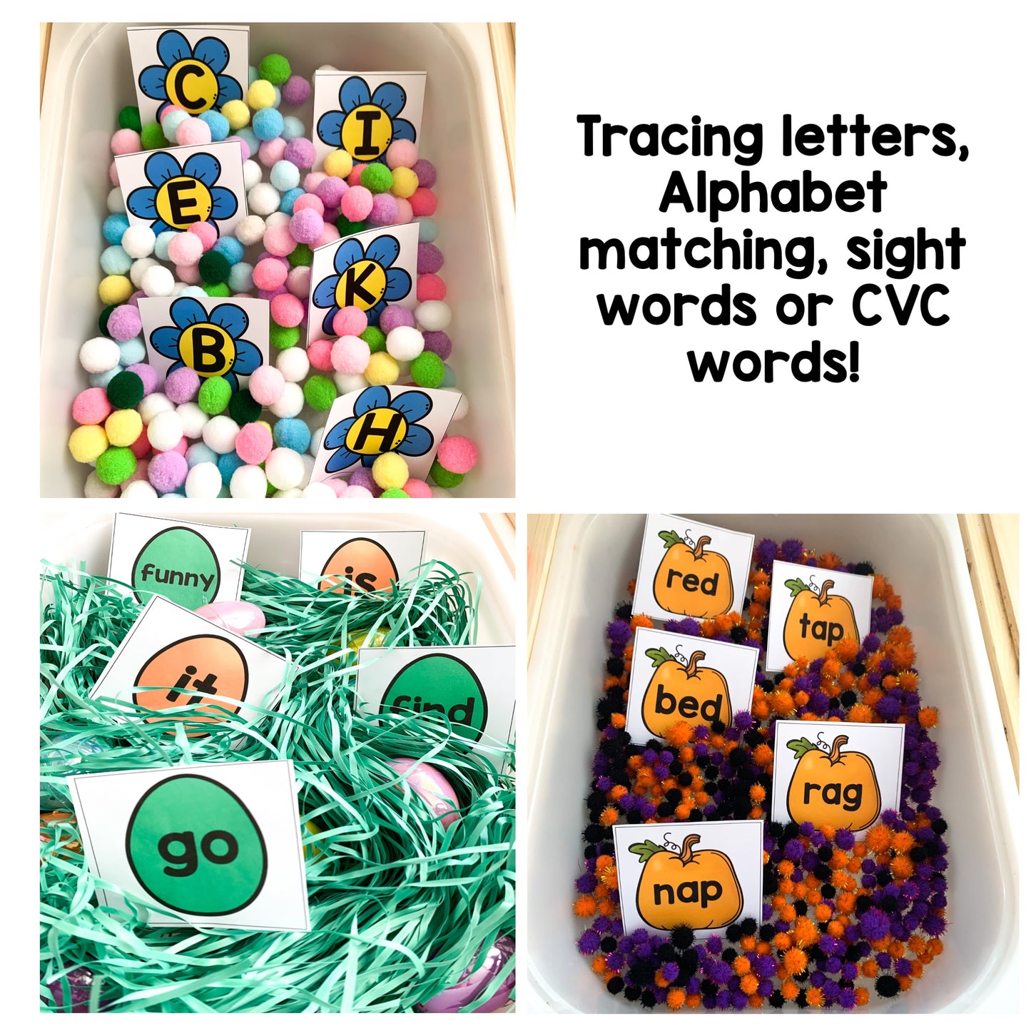 Monthly Sensory Bin Bundle