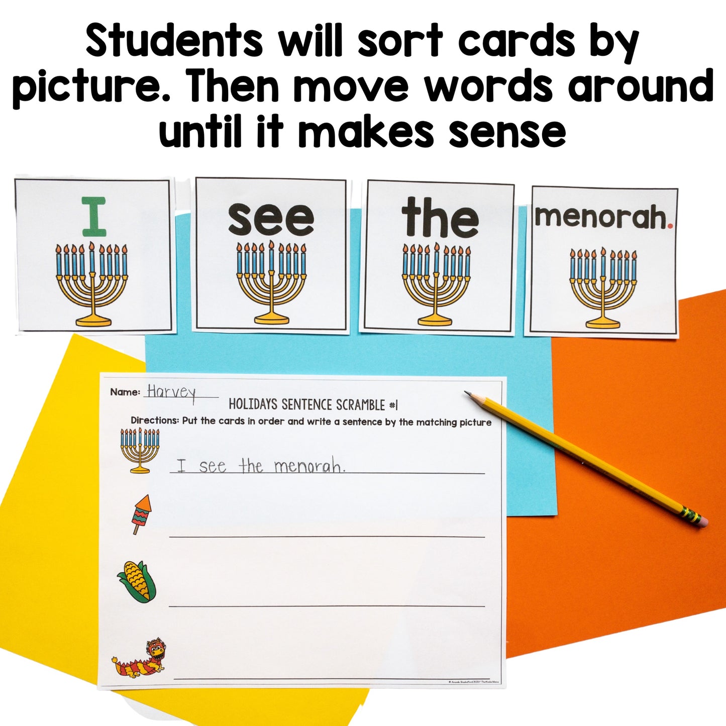 Monthly Sentence Scrambles Growing Bundle