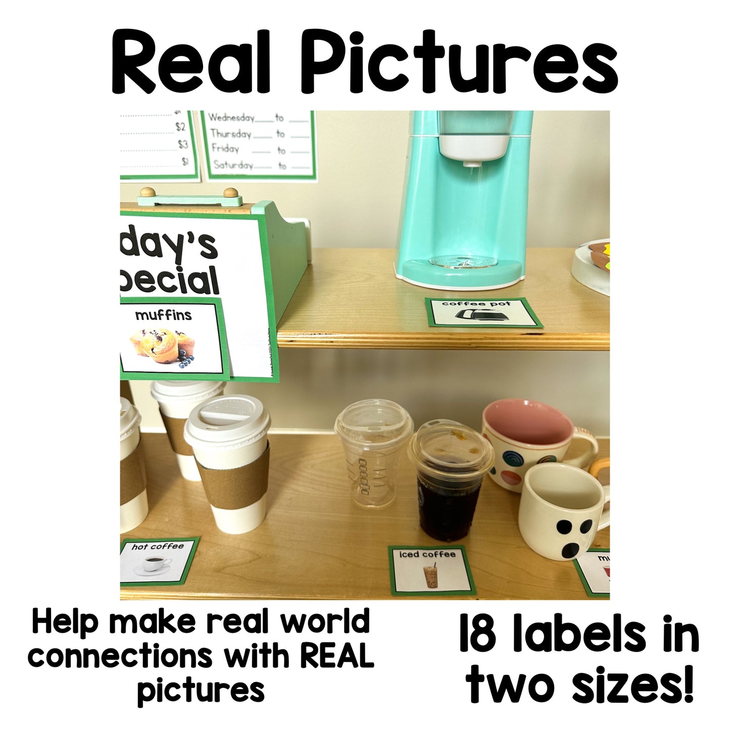 Coffee Shop Dramatic Play | Real Pictures