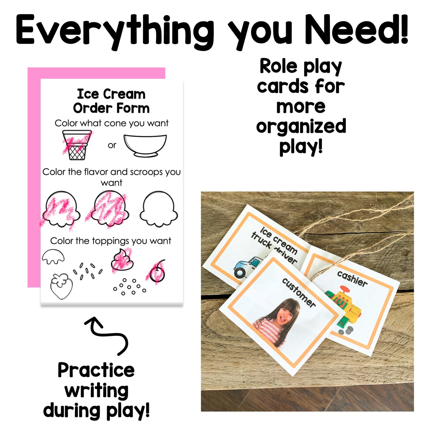 Ice Cream Shop Dramatic Play | Real Pictures