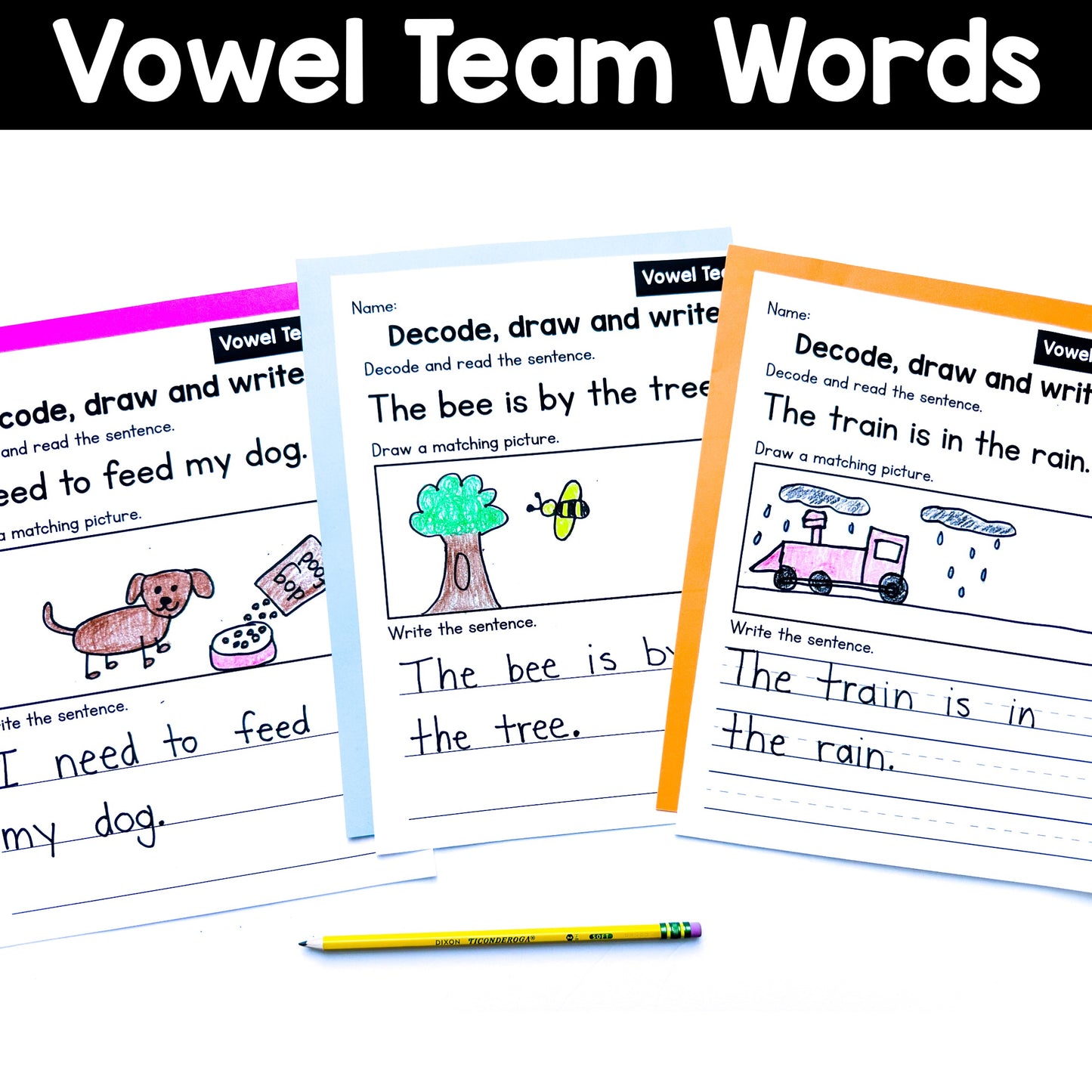 Decode Draw Write Vowel Teams