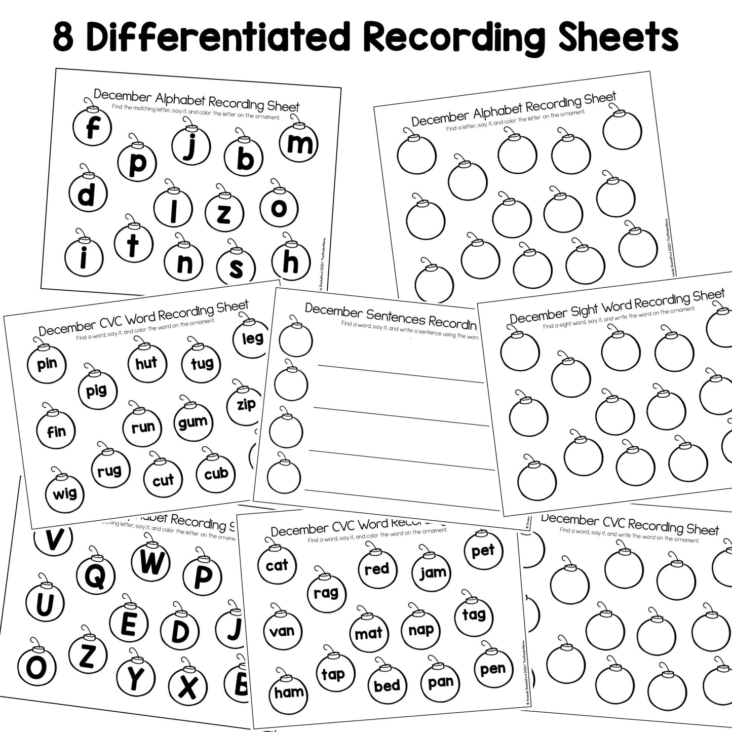 Monthly Sensory Bin Bundle