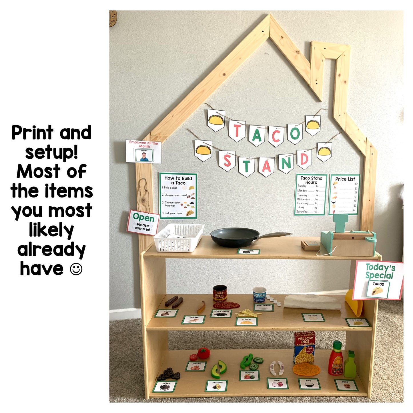 Taco Stand Dramatic Play | Real Pictures