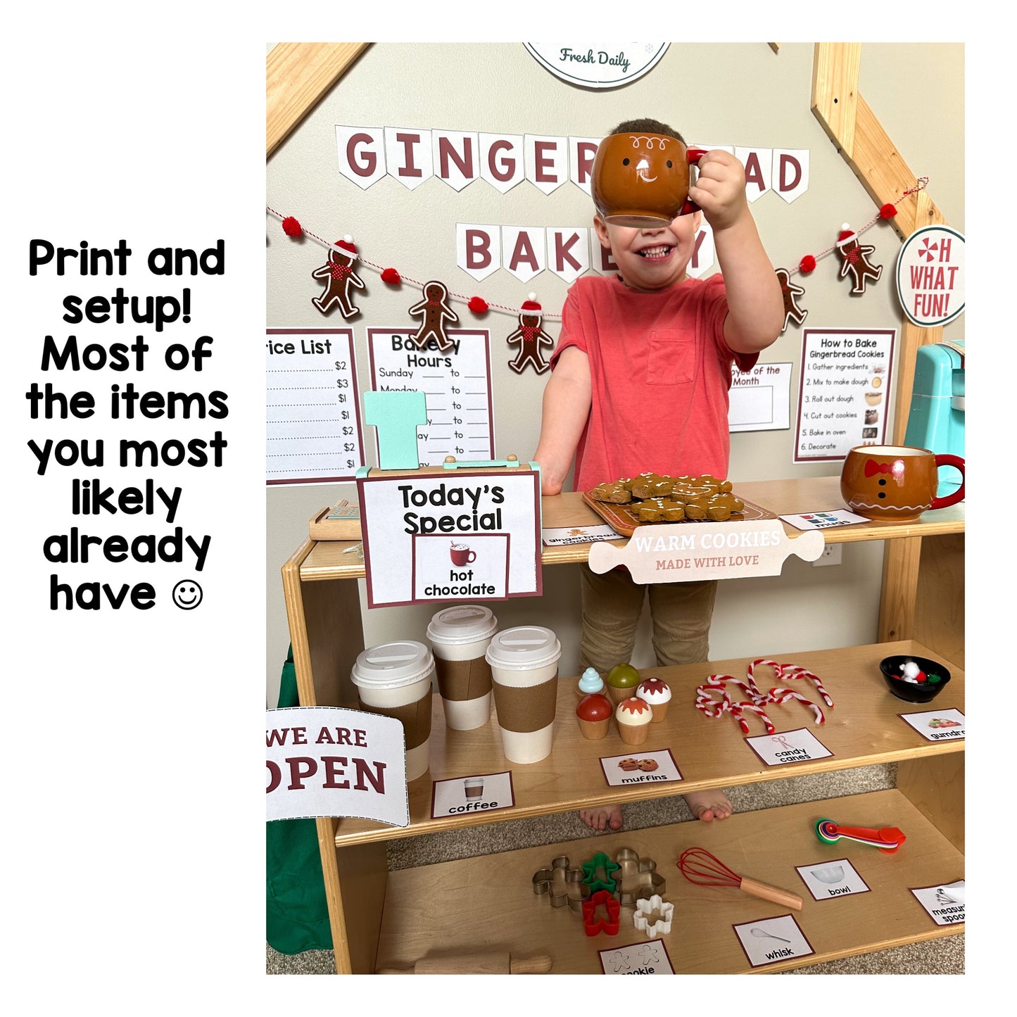 Gingerbread Bakery Dramatic Play