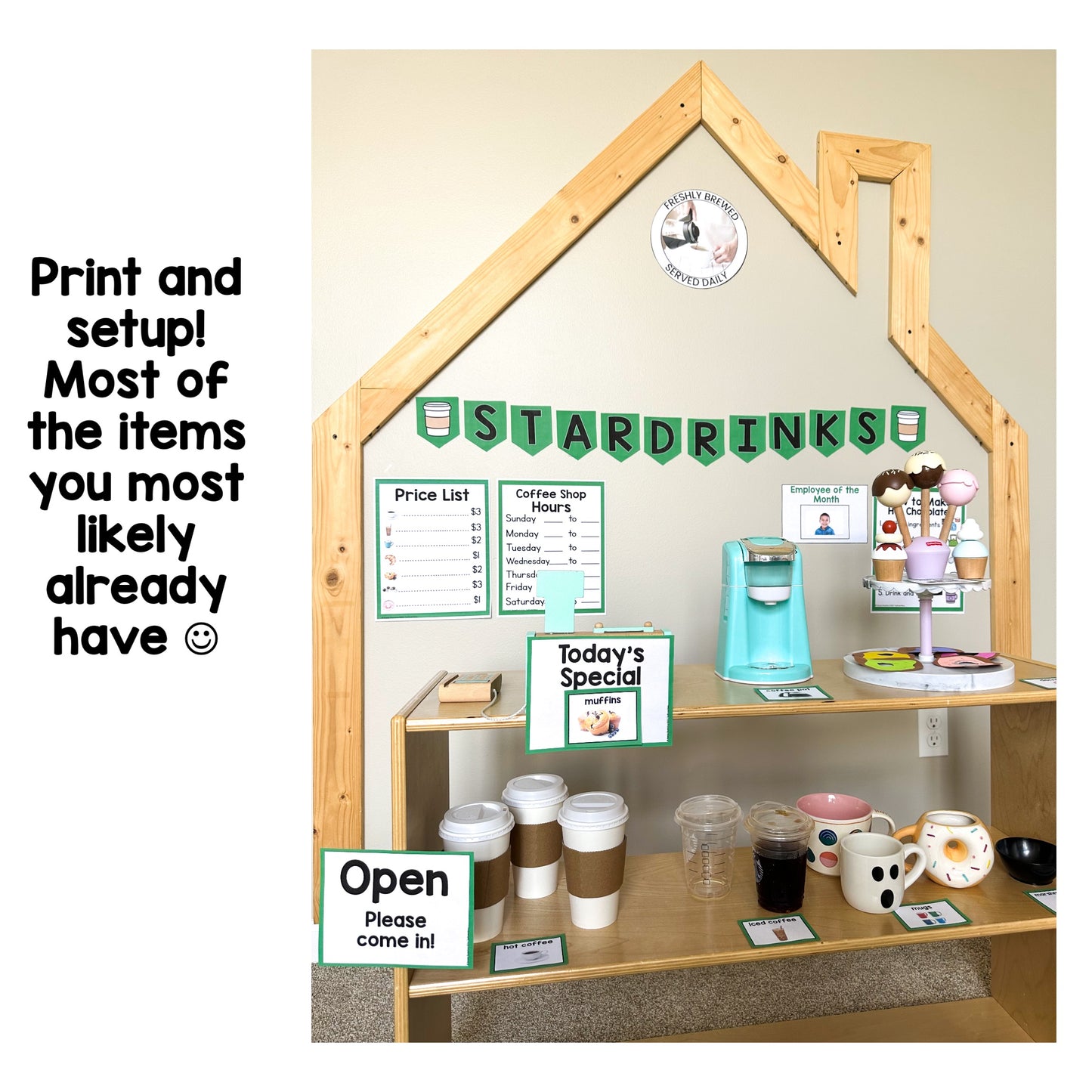 Coffee Shop Dramatic Play | Real Pictures