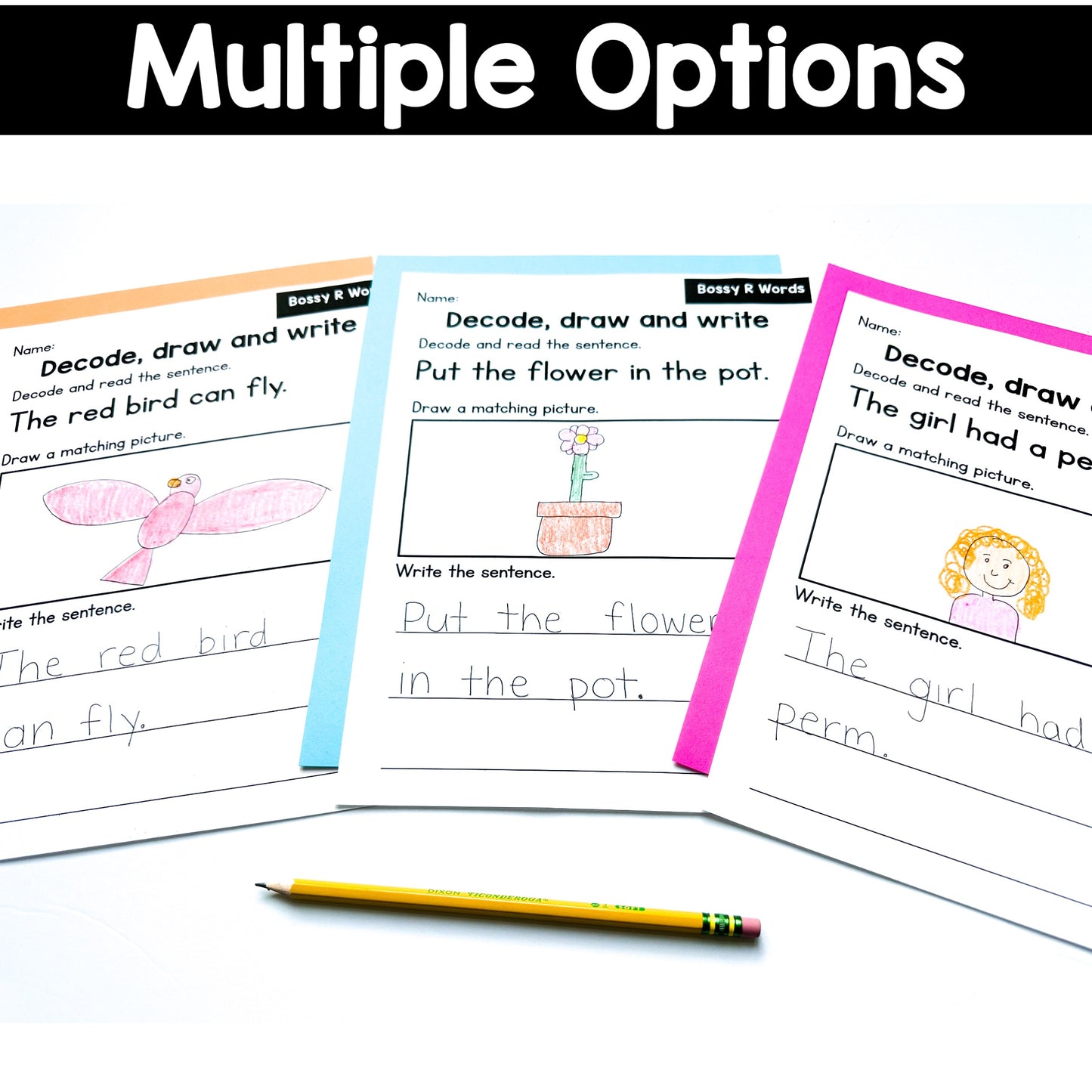 Decode Draw Write Bossy R