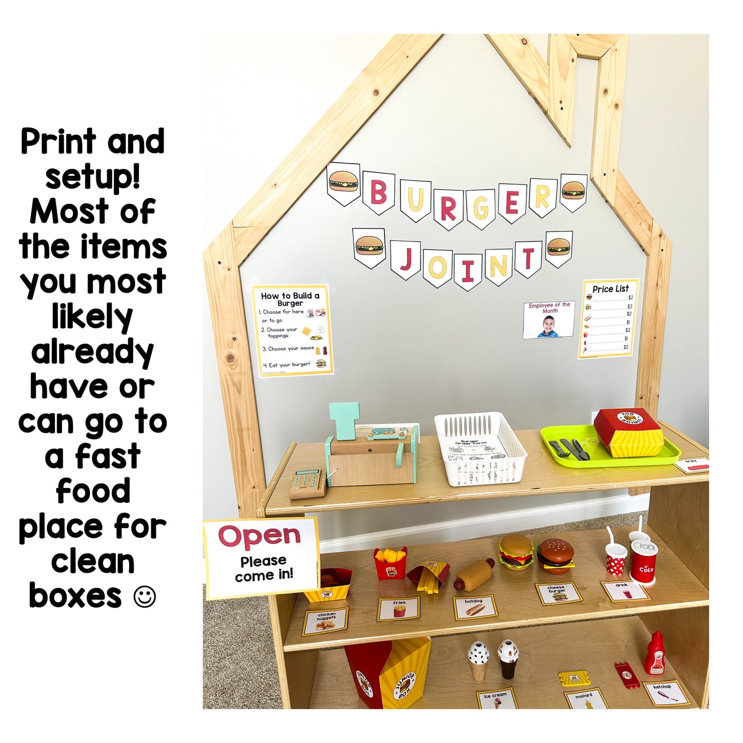 Burger Joint Dramatic Play | Real Pictures