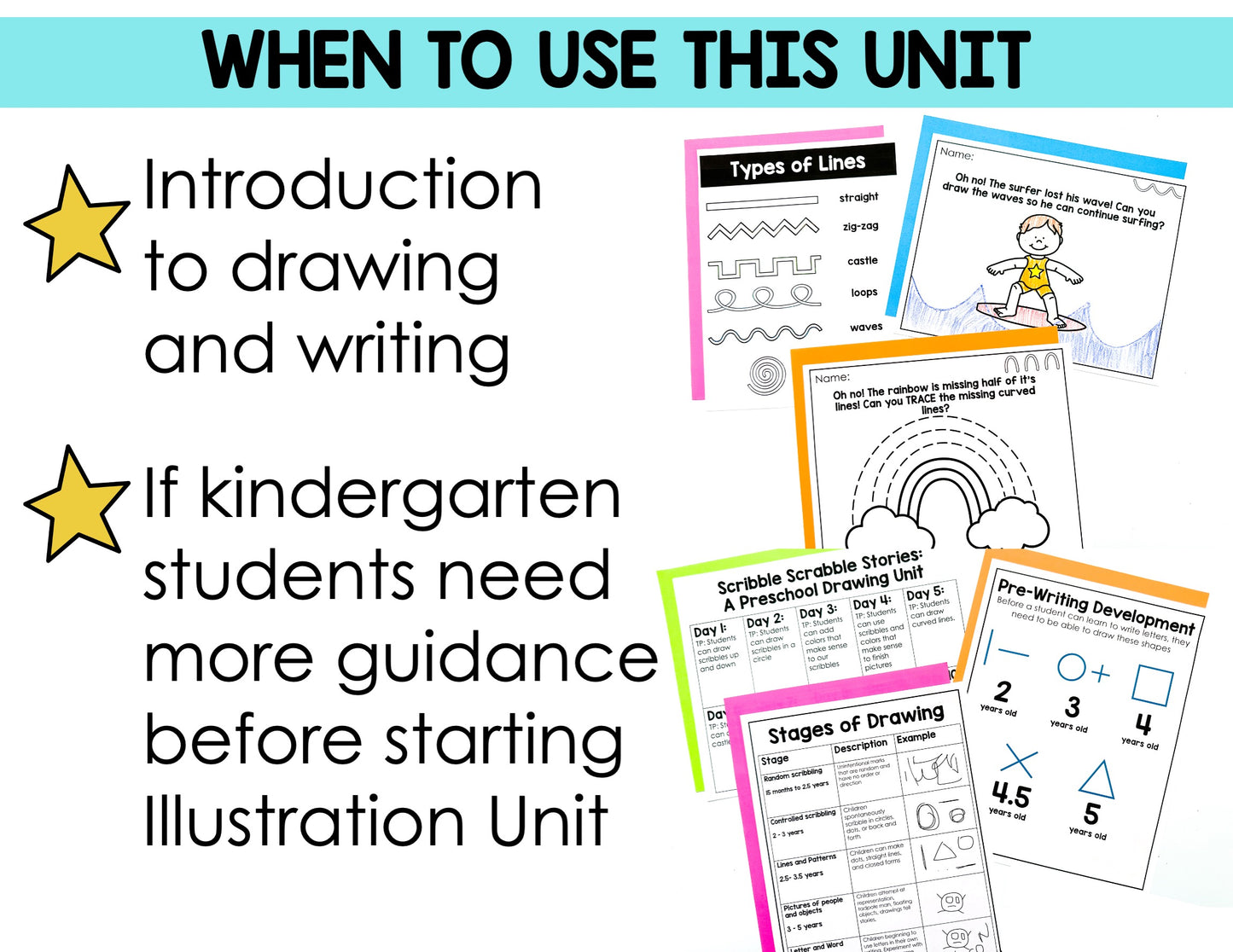 Preschool Drawing Unit Scribble Scrabble Kindergarten Scribbling Journal