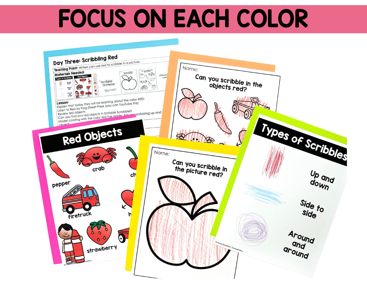 Preschool Drawing Unit Scribble Scrabble Kindergarten Scribbling Journal