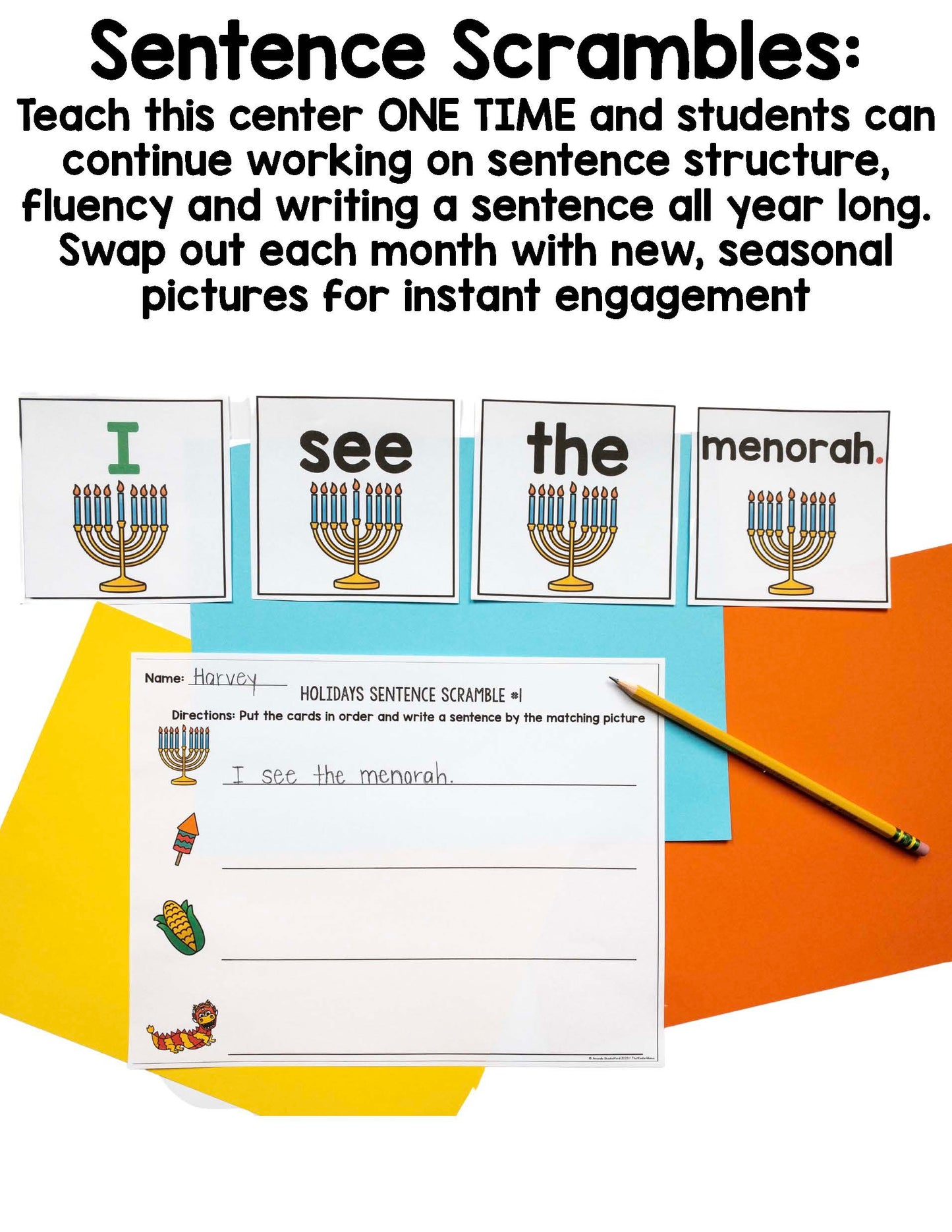 ULTIMATE KINDERGARTEN CENTER ALL YEAR LONG BUNDLE