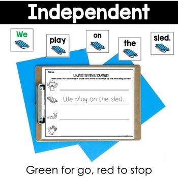 Blends Decodable Sentence Scrambles | Science of Reading