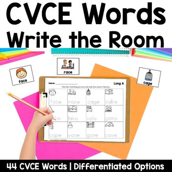 CVCE Write the Room | Science of Reading