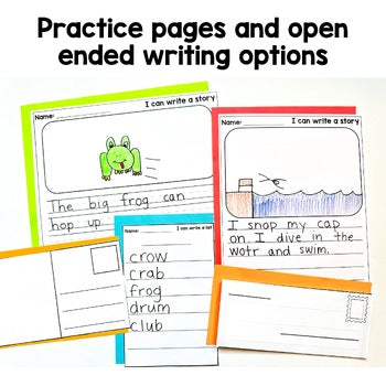 Blends Writing Center | Real Pictures | Science of Reading