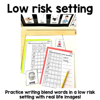 Blends Writing Center | Real Pictures | Science of Reading