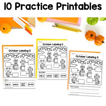 I can Label a Picture | October | Halloween