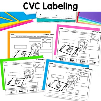 Phonics Labeling Practice Pages | Science of Reading